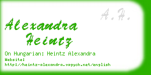 alexandra heintz business card